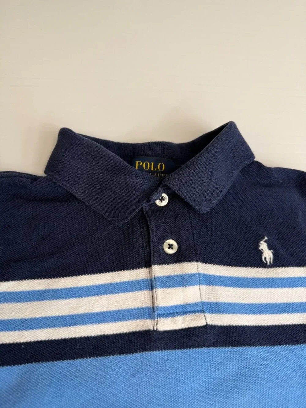 Ralph Lauren Polo Boy 5 Pony Short Sleeve Shirt High Low Classic Party Core Go